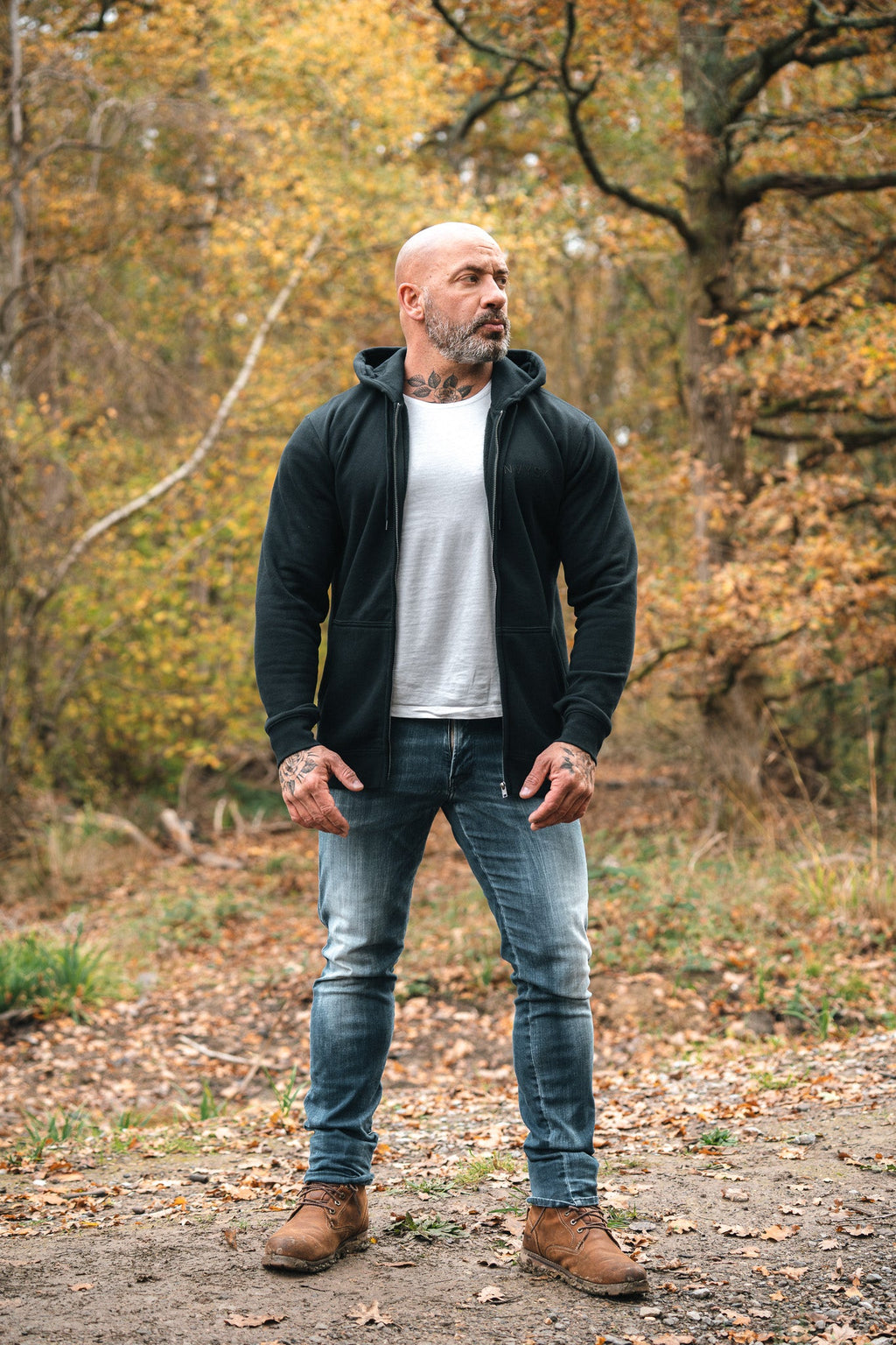 Mid Weight Fleece Zip Up Hoodie