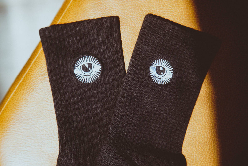 Star Gazer Embroidered Socks