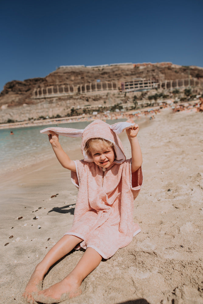 Short-Sleeve Toddler Poncho – Bamboo Terry, OEKO-TEX Certified by RÄTT at brixbailey.com
