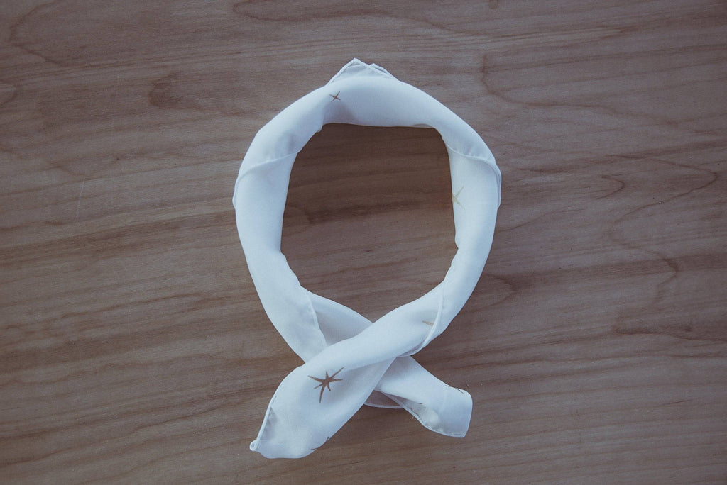 Cosmic Connections Silk Scarf in Day