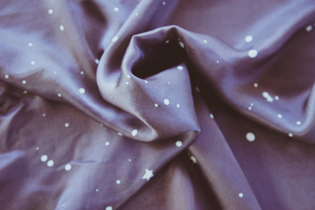Blue Stardust Silk Scarf
