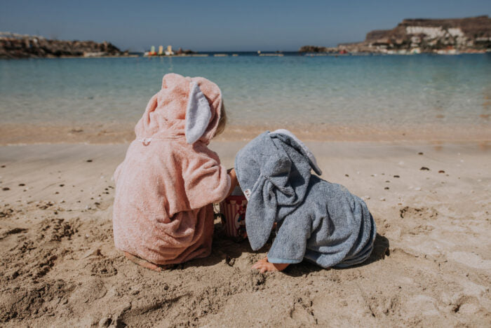 Bamboo Terry Short-Sleeve Poncho for Toddlers – Cozy & Eco-Friendly by RÄTT at brixbailey.com