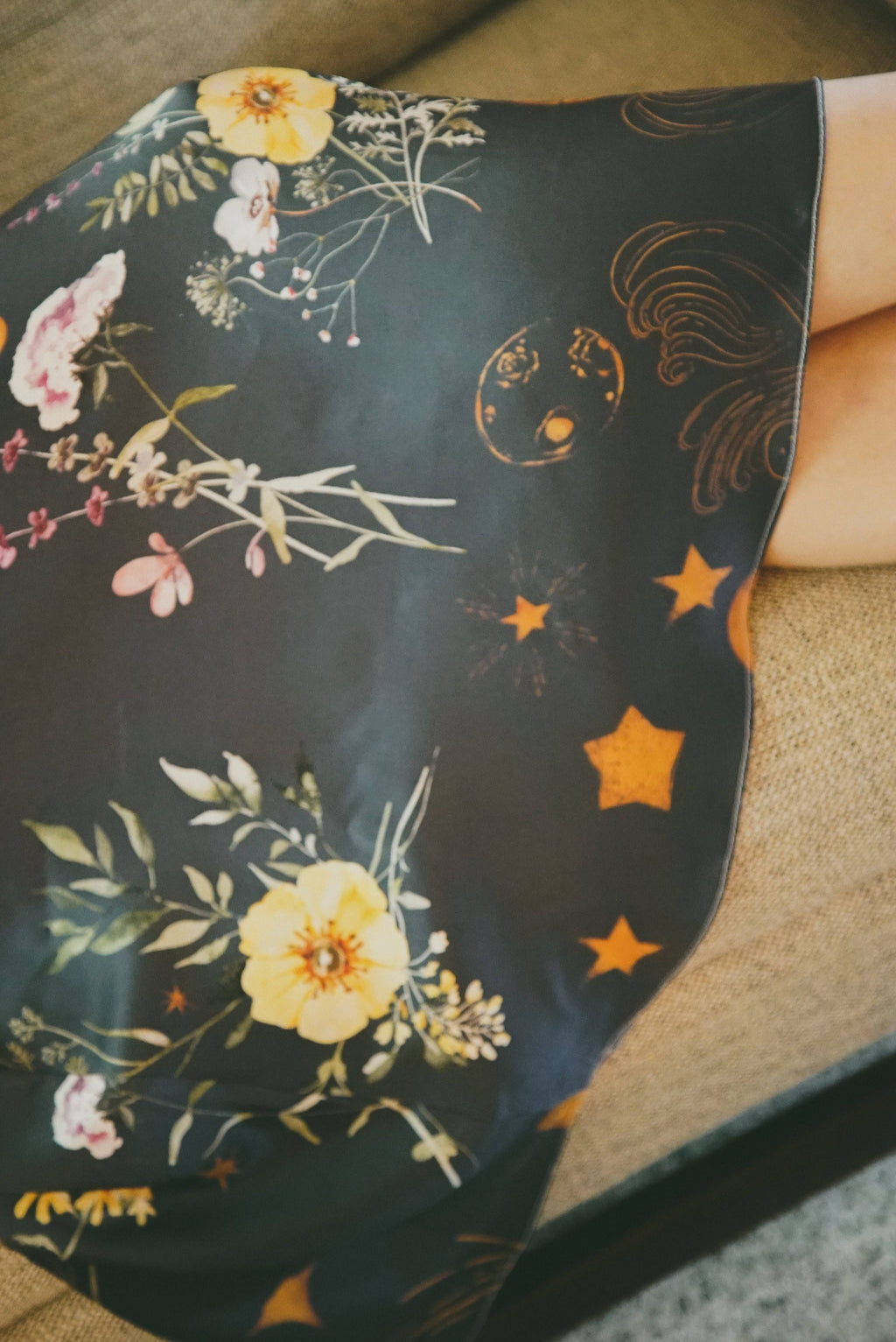 Andromeda Silk Dress in Spring Equinox