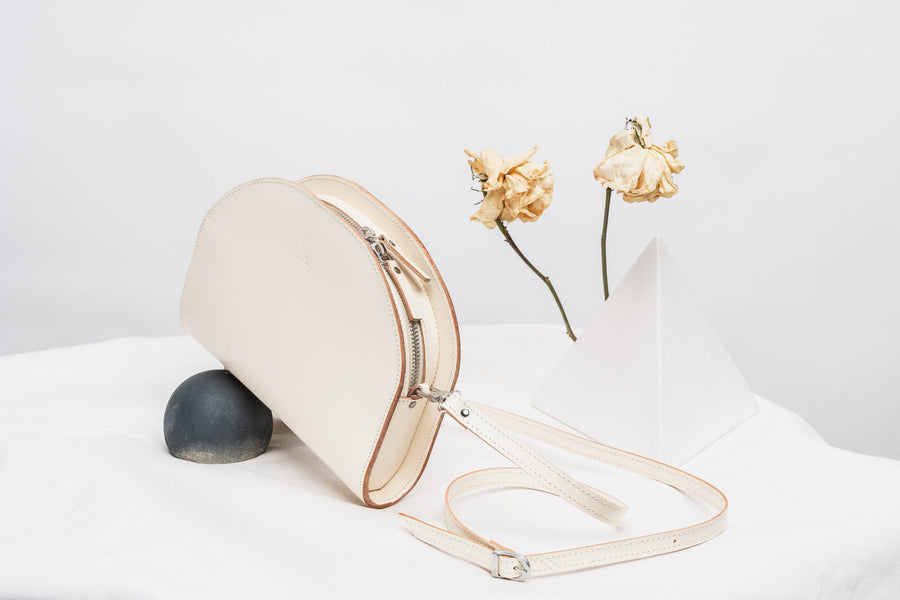 Crescent Half Moon Leather Bag – Versatile & Chic Clutch by Craftory at brixbailey.com