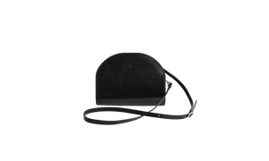 Crescent-Shaped Leather Half Moon Bag – Sleek & Versatile by Craftory at brixbailey.com