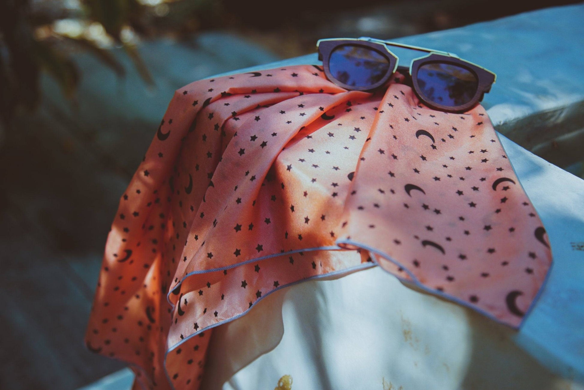 Rust Stardust Silk Scarf