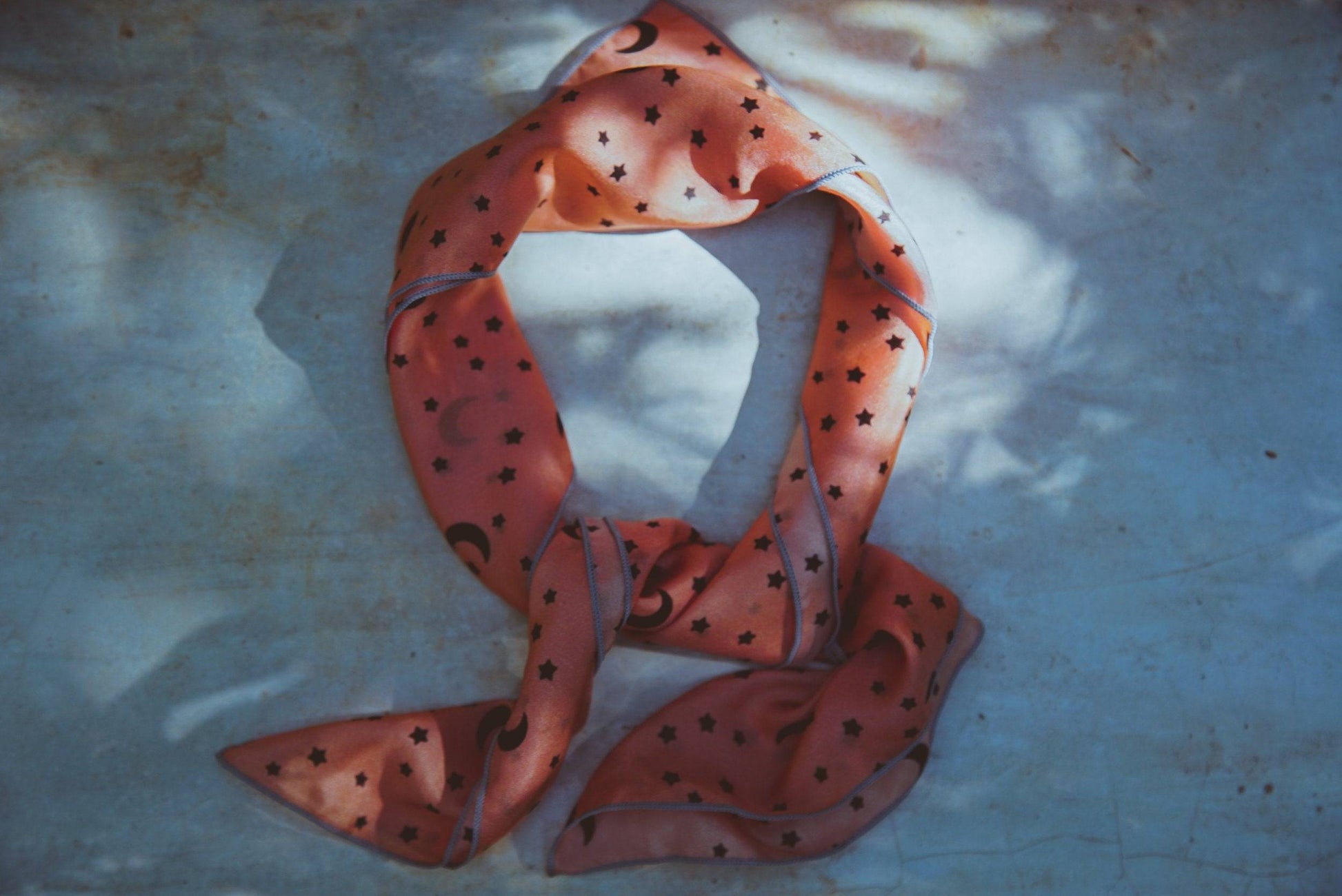 Rust Stardust Silk Scarf