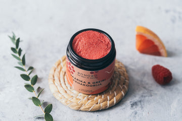 Soothing Raspberry & Grapefruit Scrub – Hydrating & Refreshing by BONOBO at www.brixbailey.com