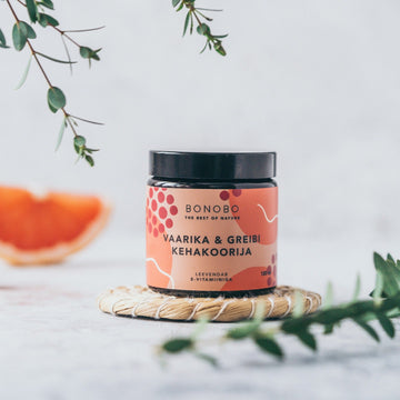 Raspberry & Grapefruit Body Scrub – Soothes & Refreshes Skin by BONOBO at www.brixbailey.com