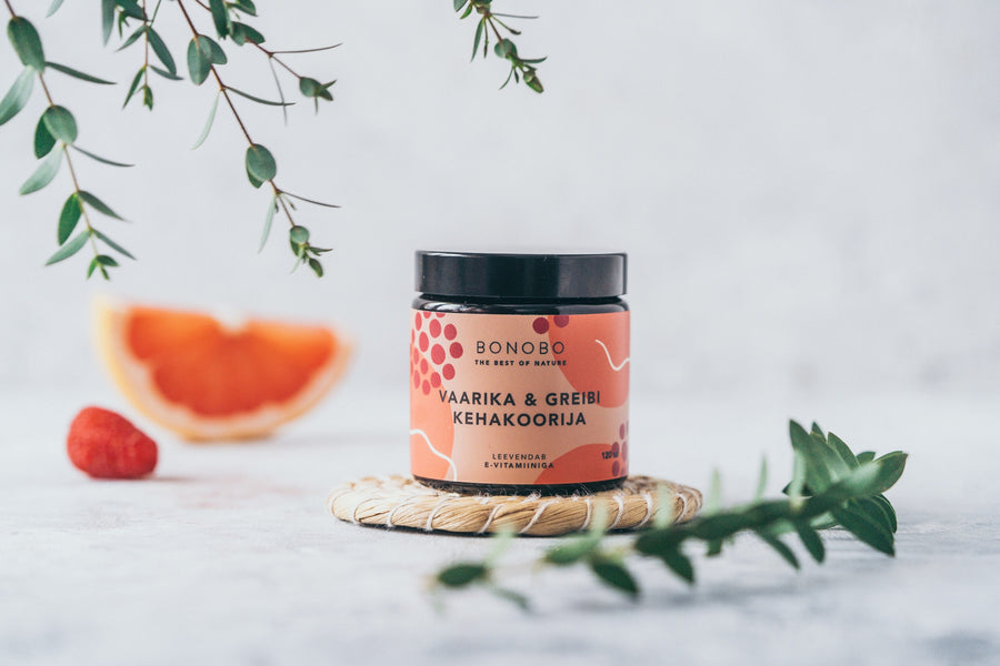 Raspberry & Grapefruit Body Scrub – Soothes & Refreshes Skin by BONOBO at www.brixbailey.com