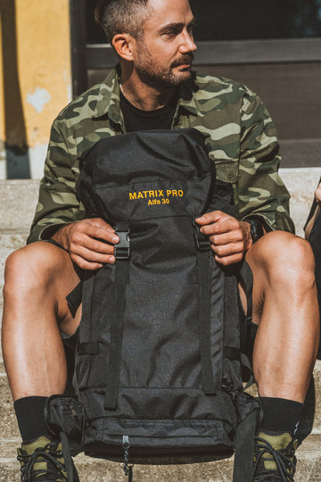 Explore with Confidence: Alfa 30 Travel & Everyday Backpack - Durable & Handcrafted by Matrix-Pro at www.brixbailey.com