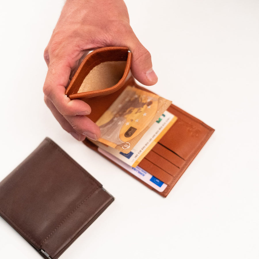 Genuine Leather Wallet #35 with Money Clip – Crafted in Estonia by Papillon at www.brixbailey.com