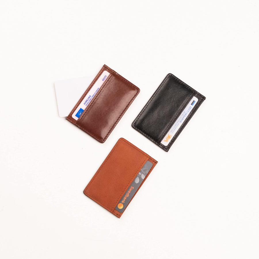 Genuine Leather Card Holder No. 34 – Minimalist & Durable by Papillon at www.brixbailey.com