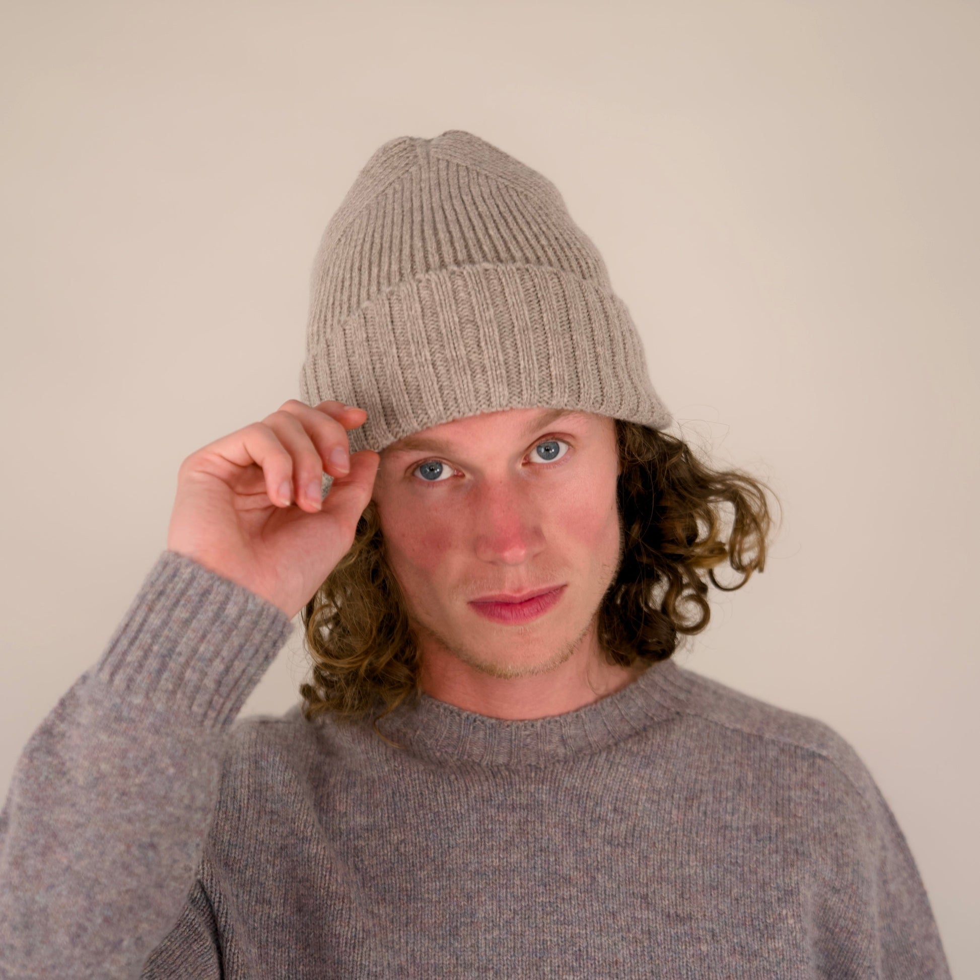 Lambswool - Furrow Hat - Cobble