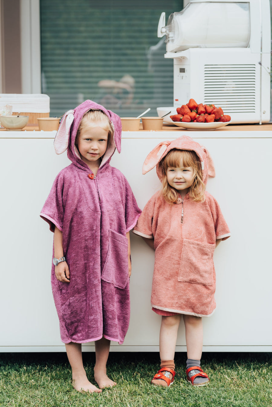 Short-Sleeve Poncho RABBIT – Comfort & Protection for Kids by RÄTT at brixbailey.com