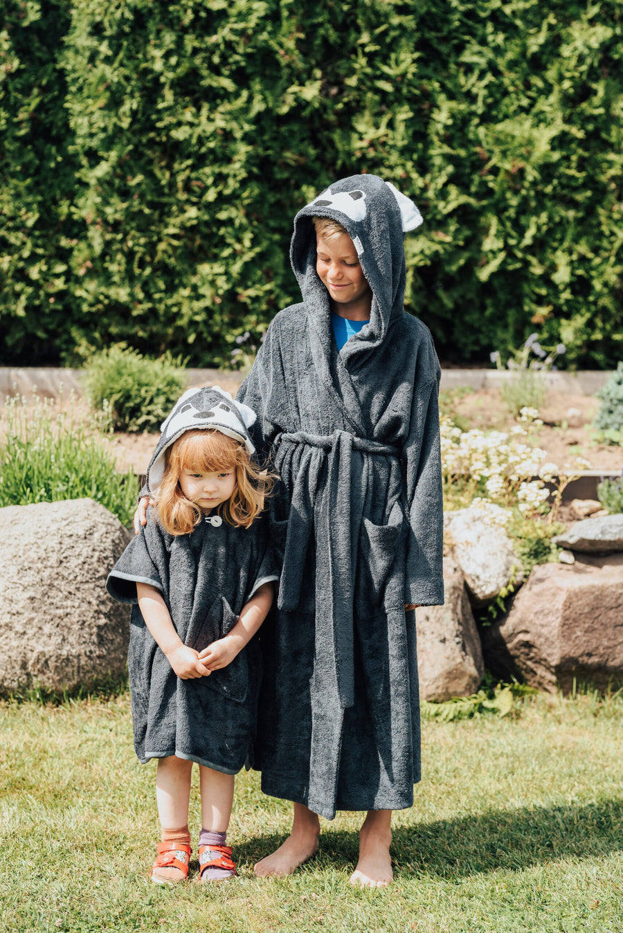 WOLF Kids' Bamboo Terry Bathrobe – OEKO-TEX Certified & Cozy by RÄTT at www.brixbailey.com