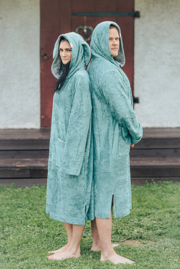 Bamboo Terry Poncho – Silky, Breathable & Ideal for Lounging by RÄTT at brixbailey.com