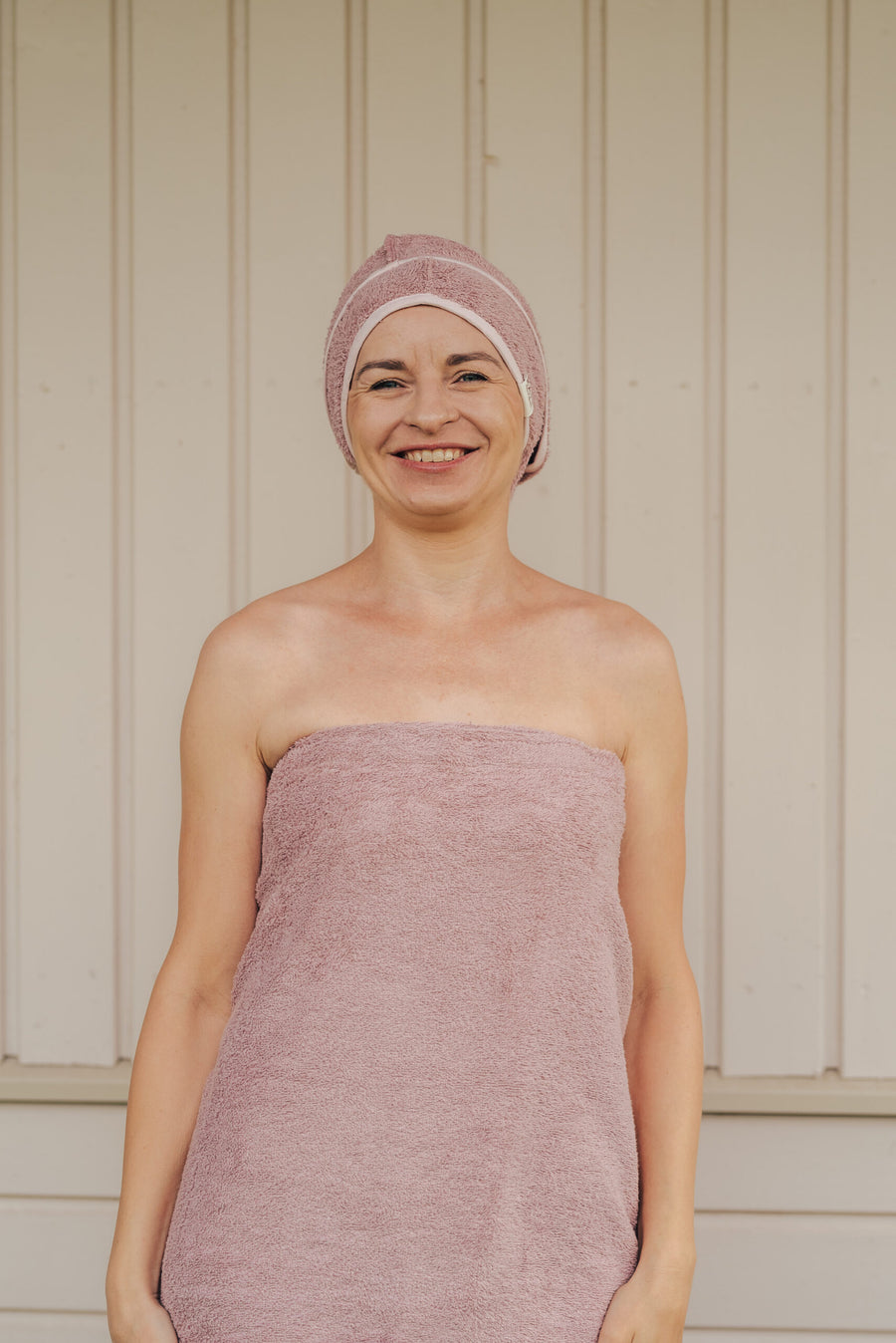 OEKO-TEX Cotton Terry Hair Towel – Sauna Cap & Drying Towel by RÄTT at brixbailey.com