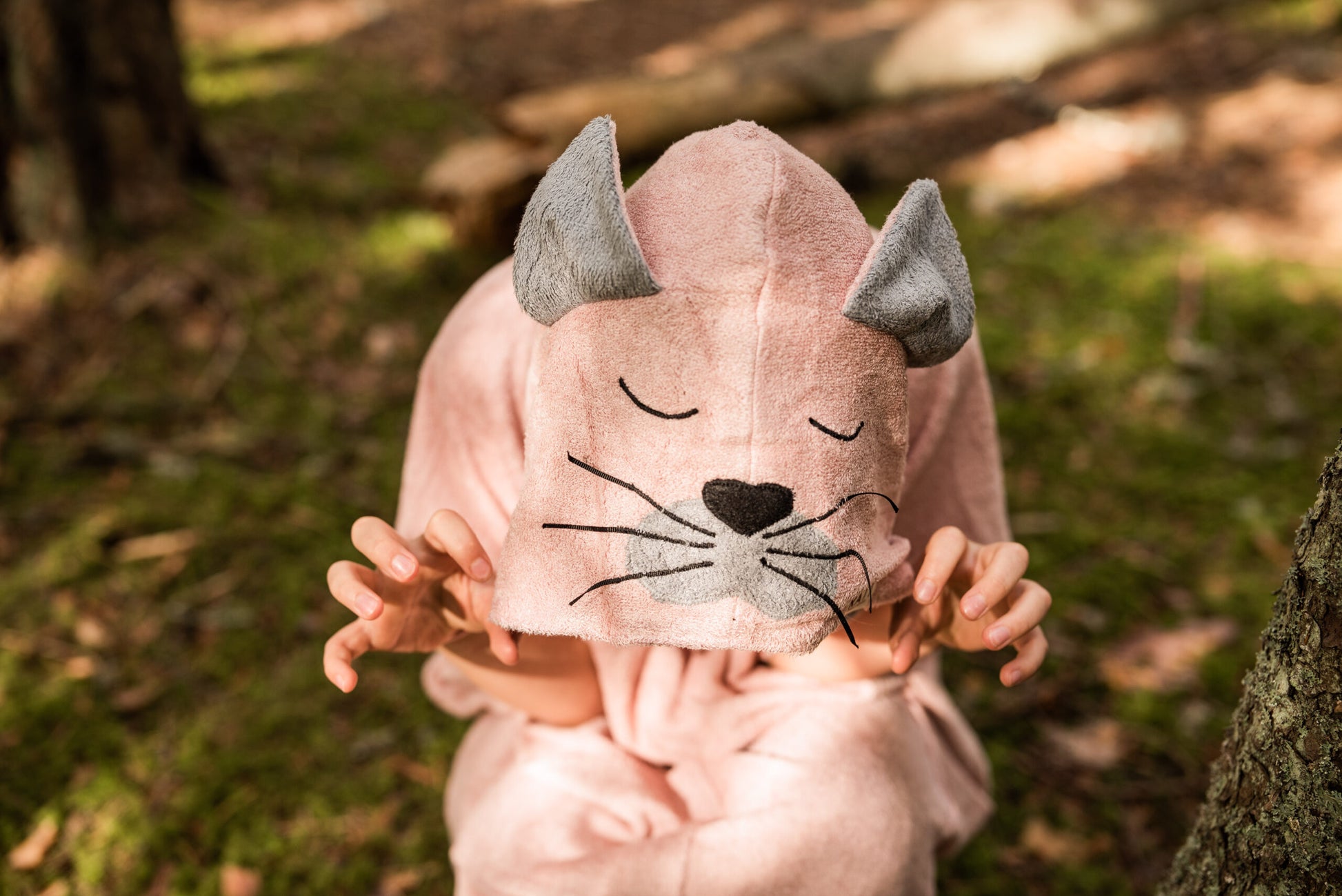 Dusty Pink Bamboo Terry Poncho – Hooded & Pocketed by RÄTT at brixbailey.com