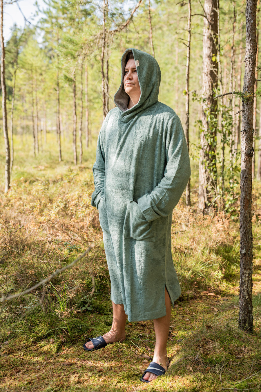 Bamboo Terry Poncho - Silky, Breathable & Ideal for Lounging by RÄTT at brixbailey.com