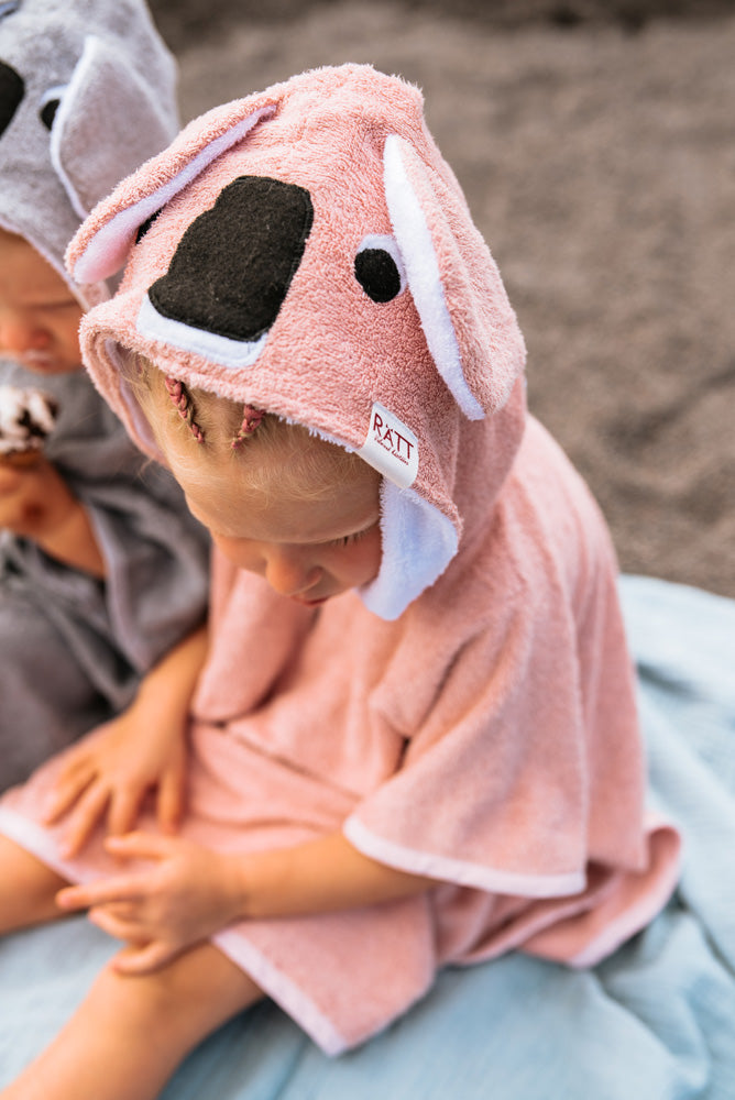 Short-Sleeve Bamboo Terry Poncho for Toddlers – Cozy & Durable by RÄTT at brixbailey.com