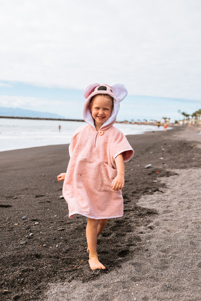 Short-Sleeve Bamboo Terry Koala Poncho for Toddlers - OEKO-TEX Certified by RÄTT at brixbailey.com