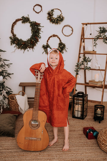 Long-Sleeve Bamboo Terry Poncho for Toddlers - OEKO-TEX Certified by RÄTT at brixbailey.com