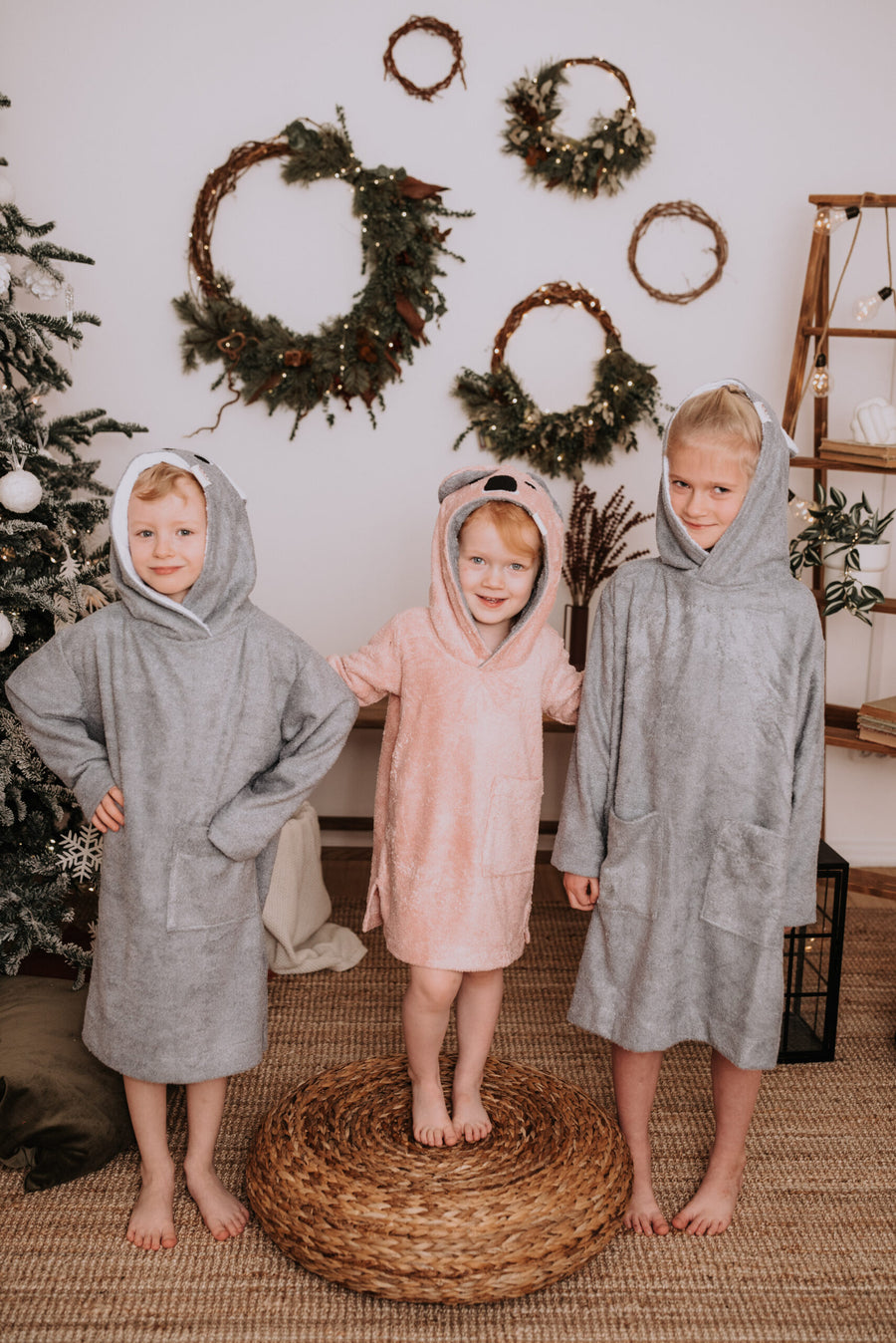 Child's Long-Sleeve Bamboo Poncho – Warm & Wind-Resistant by RÄTT at brixbailey.com