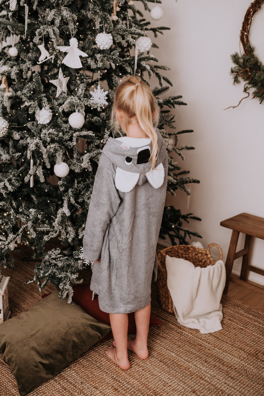 Kids' Long-Sleeve Bamboo Terry Poncho – Cozy & Eco-Friendly by RÄTT at brixbailey.com