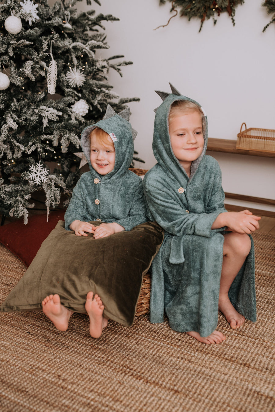 Kids Dinosaur Bamboo Bathrobe – Cozy & OEKO-TEX Certified by RÄTT at www.brixbailey.com