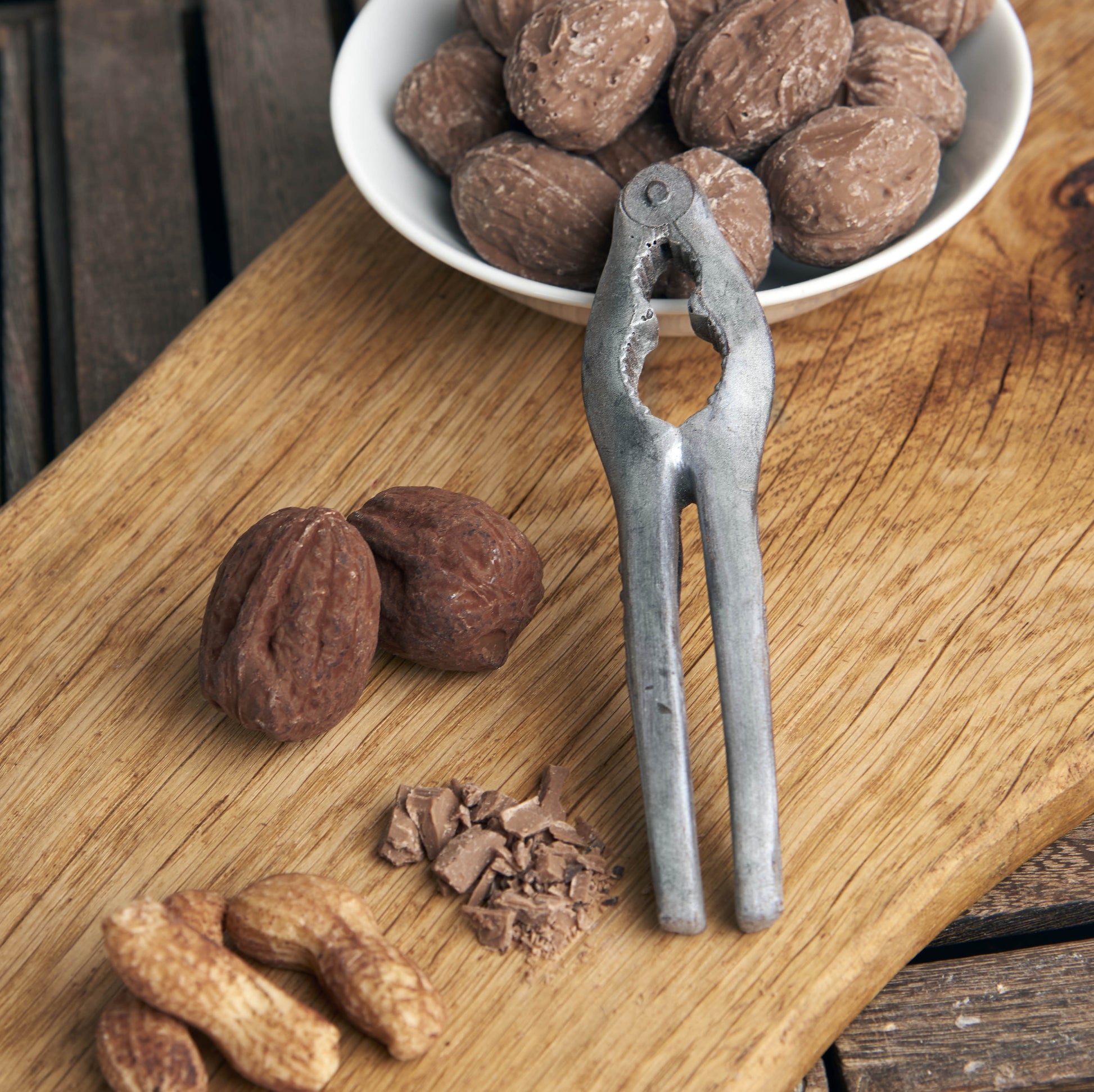 Christmas Chocolate Nutcracker, 2 Walnuts & 3 Peanuts Gift Box