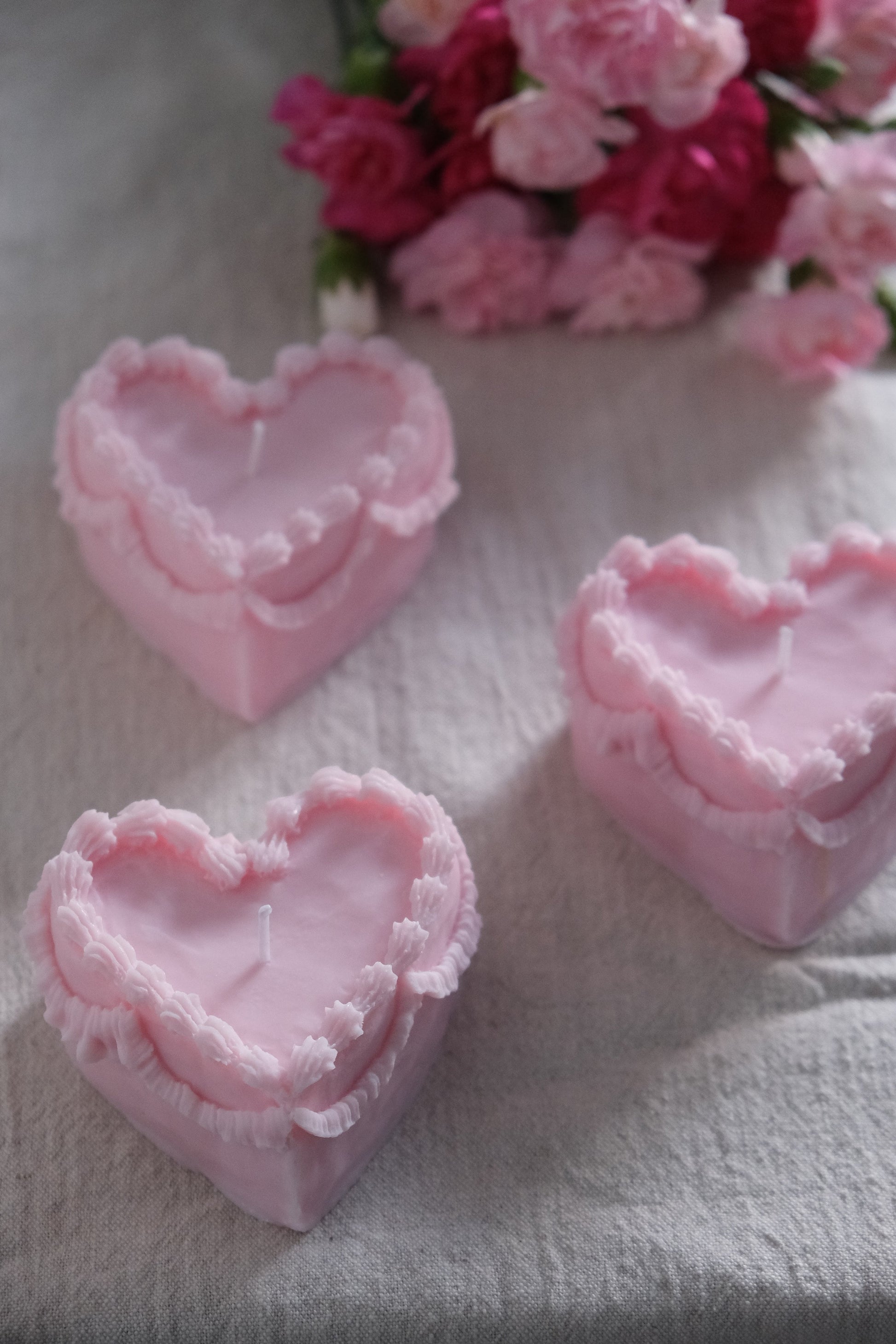 Heart Cake Candle
