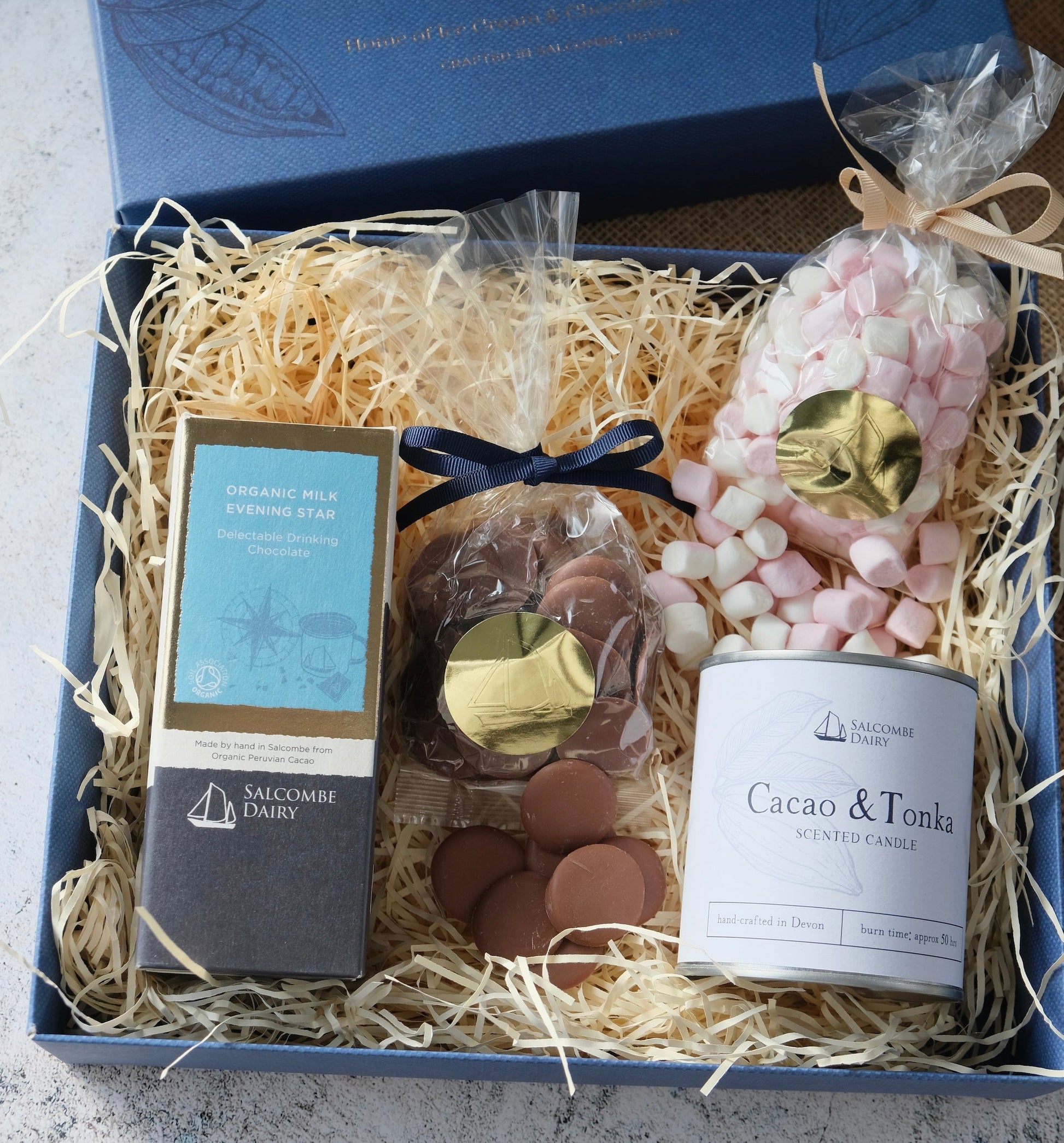 'Hygge' Candle And Chocolate Hamper
