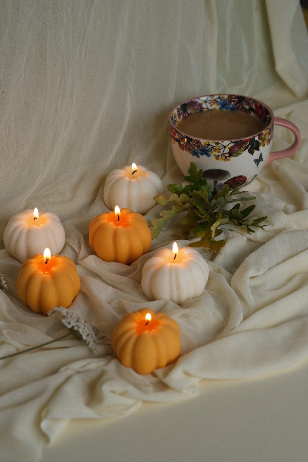 Pumpkin Shaped Candle