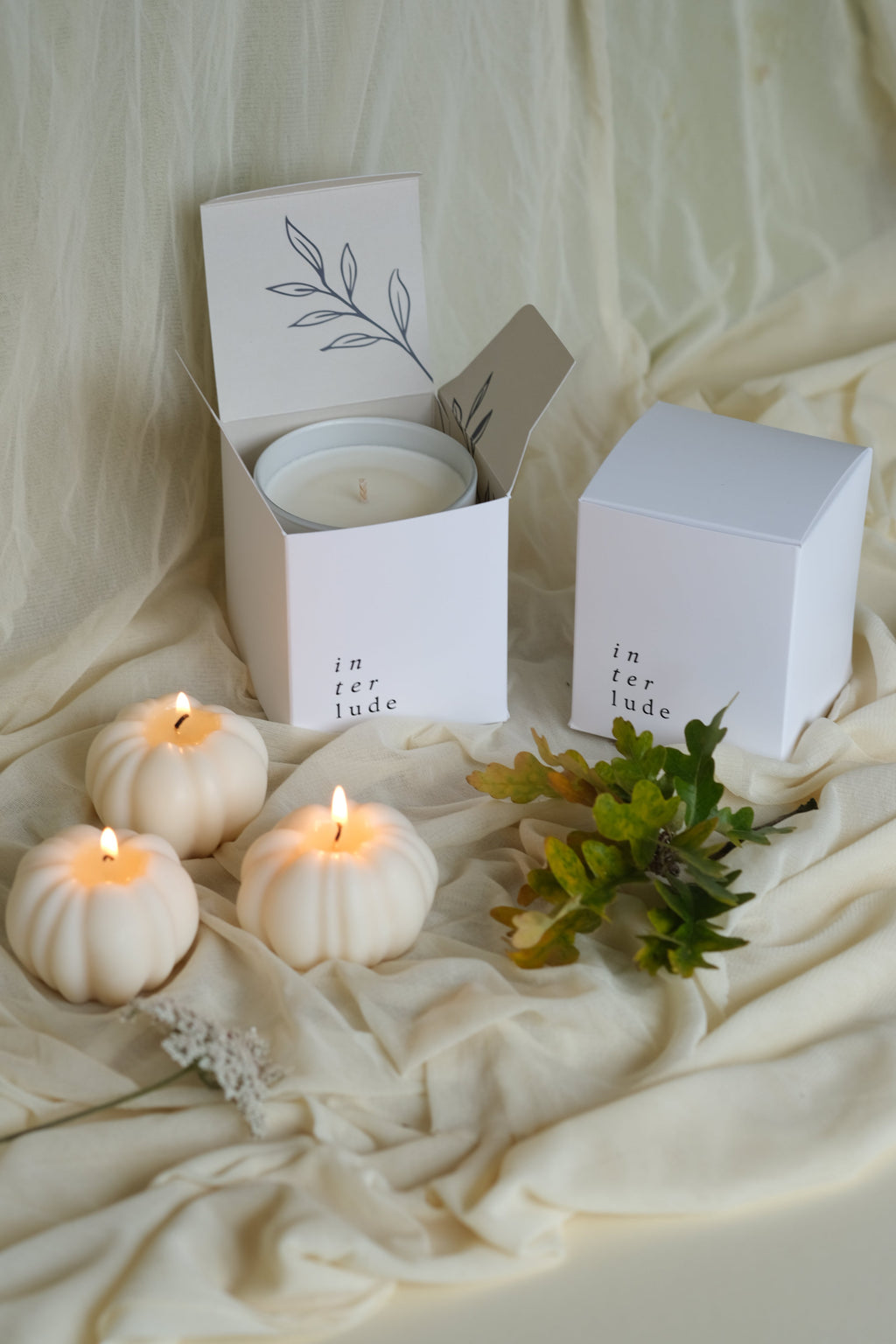 Pumpkin Shaped Candle