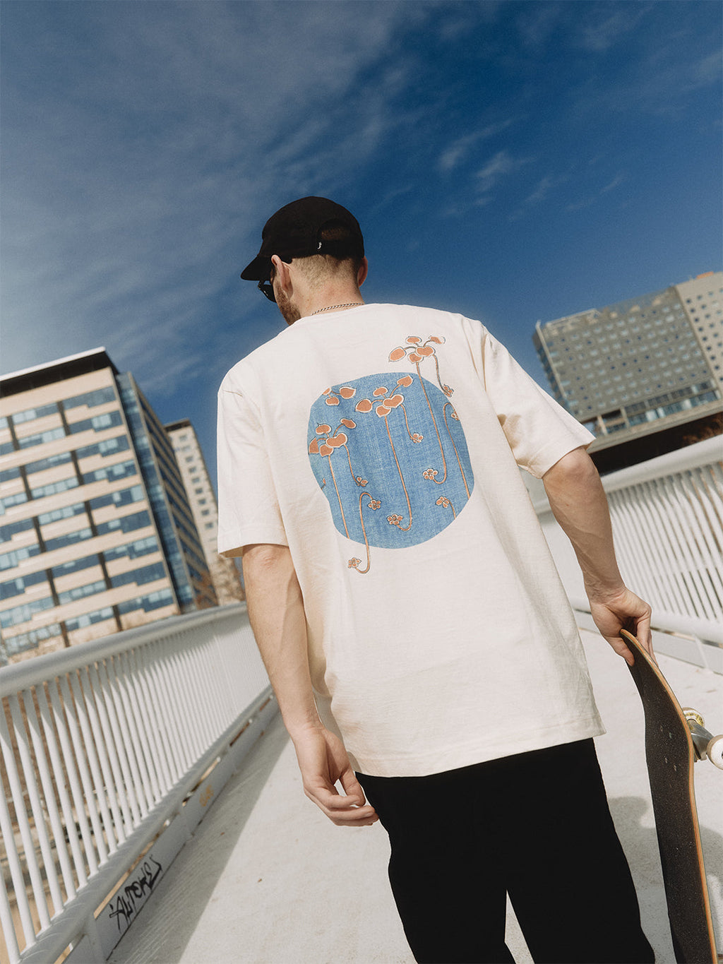 Watanabe Seitei Vine Illustration Organic Cotton Shirt - Eco-Friendly & Artistic by Hopera at www.brixbailey.com