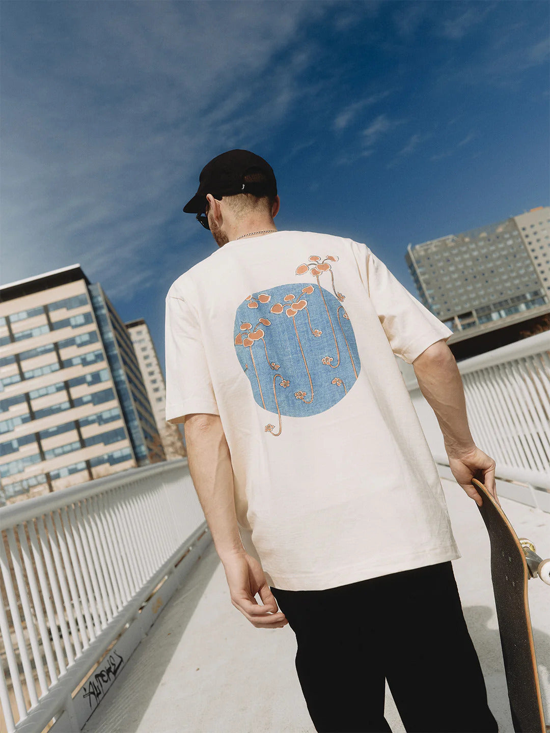 Vine Illustration Organic Cotton Tee by Watanabe Seitei - Eco-friendly & Artistic by Hopera at www.brixbailey.com