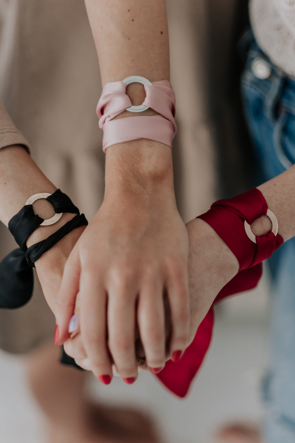 Superwoman Silk Ribbon Bracelet – Elegant & Empowering by Olla at www.brixbailey.com