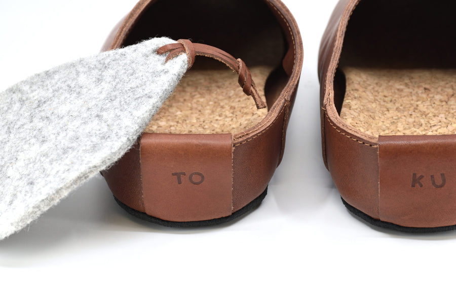 TOKU Kyoto Leather Slippers - Handmade, Eco-Friendly & Award-Nominated by Omaking at www.brixbailey.com