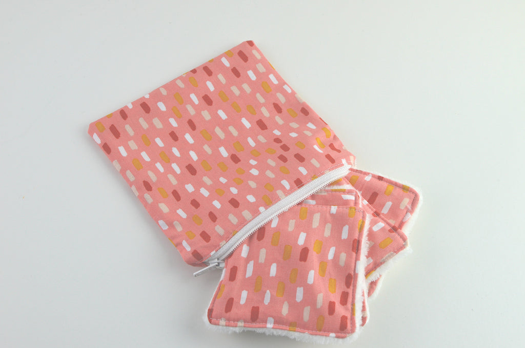 Reusable Makeup Pads and Make up Bag Gift Set