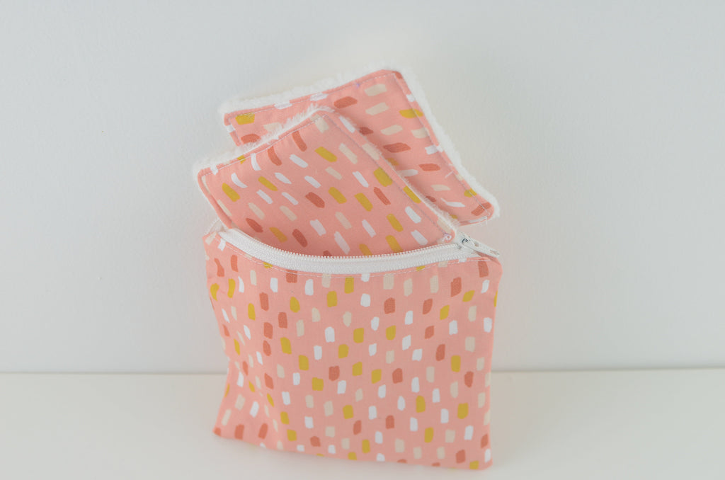 Reusable Makeup Pads and Make up Bag Gift Set