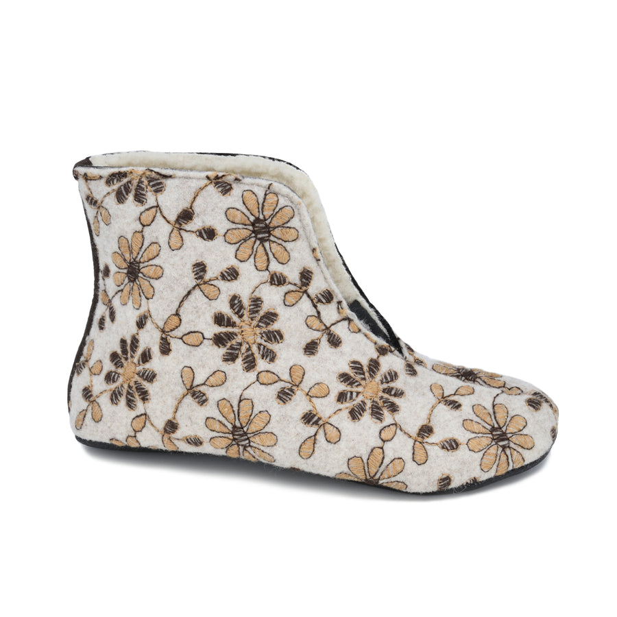 Embrace Cozy Elegance with Natural Felt and Sheep’s Wool Slippers Trolla - Handmade Comfort & Style by Omaking at www.brixbailey.com