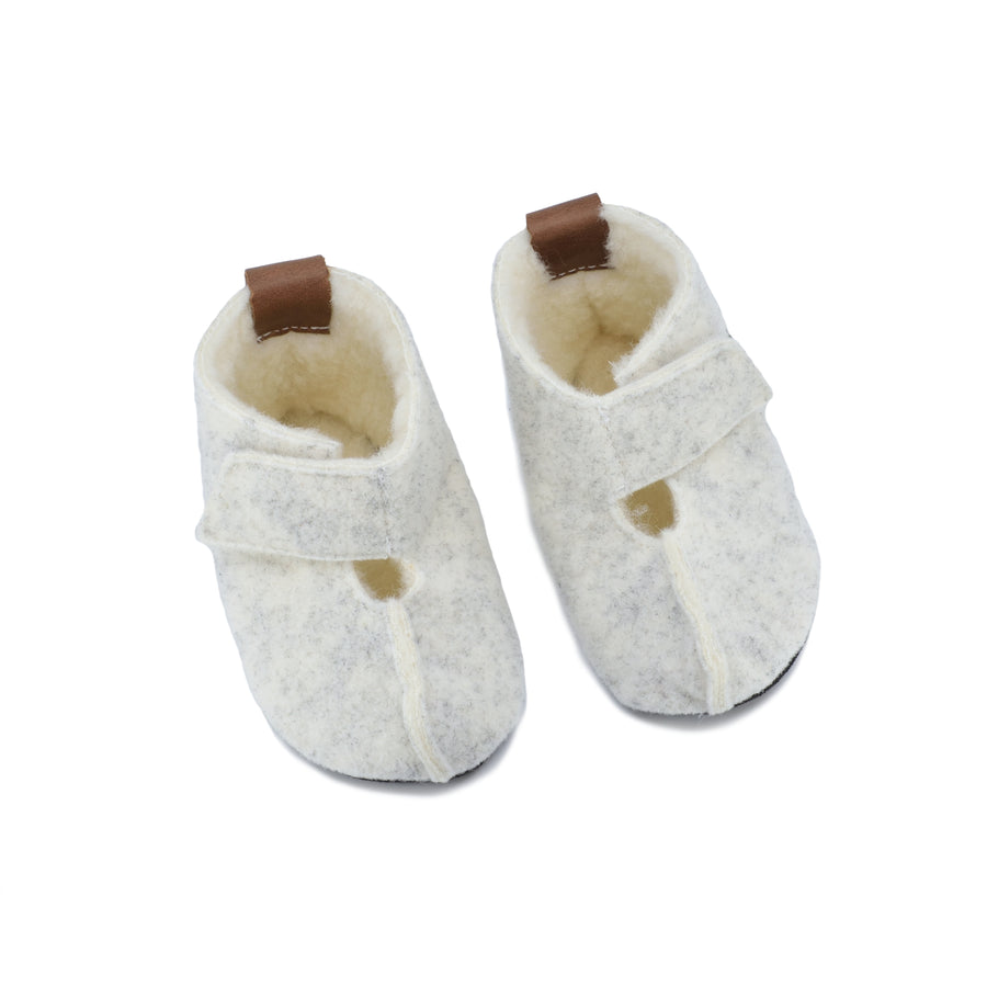 Kaku Children's Slippers - Warm, Wool-Lined & Adjustable Fit by Omaking at brixbailey.com