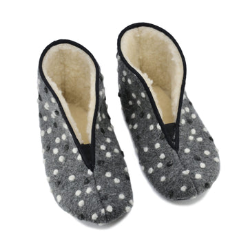 Handcrafted European Wool Slippers – Warm & Durable Comfort by Omaking at brixbailey.com