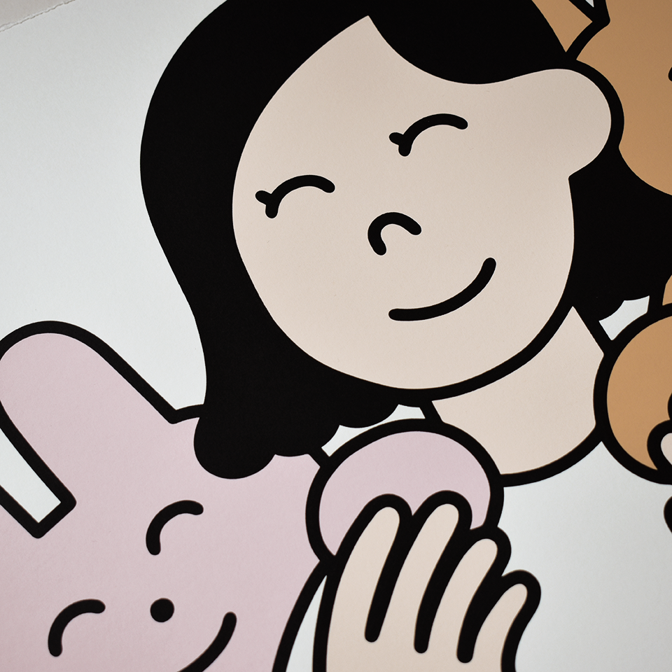 Friends Girl Limited Edition Art Print