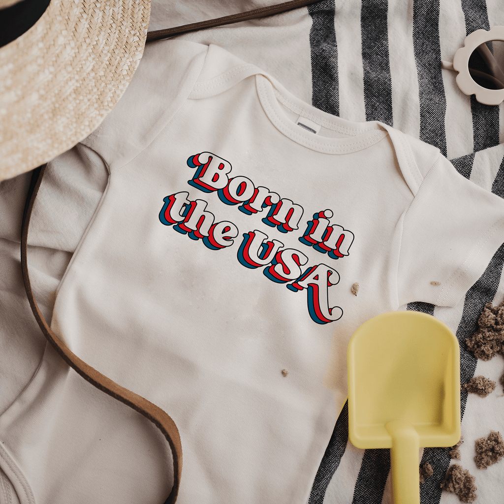 Graphic Bodysuit Born in the USA