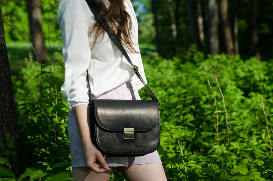 Zelma Kraft Classic Saddle Bag – Timelessly Elegant & Practical by Zelma Kraft at brixbailey.com