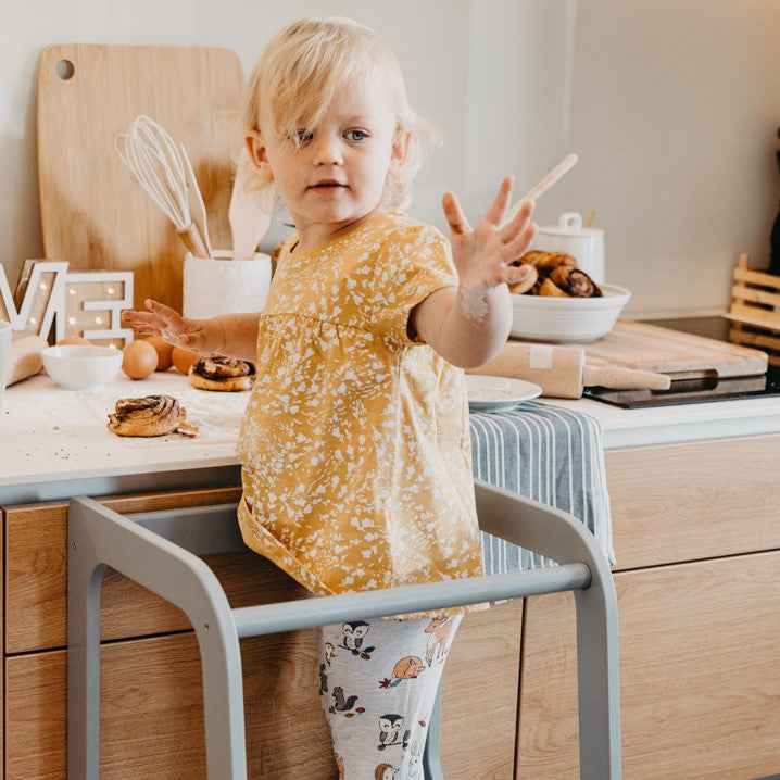 Montessori Helper Tower Stool for Kids – Safe & Adjustable by Montessori House Bed at www.brixbailey.com