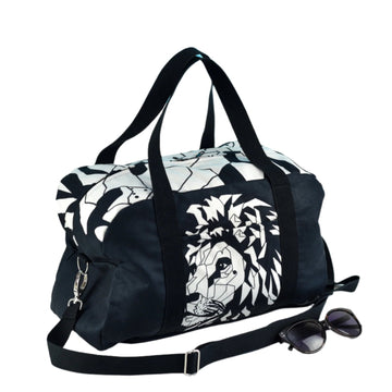 Travel Bag White Lion - Black