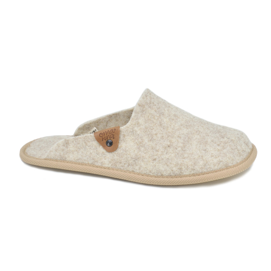 Handmade Natural Felt Slippers – Durable & Versatile Footwear by Omaking at brixbailey.com